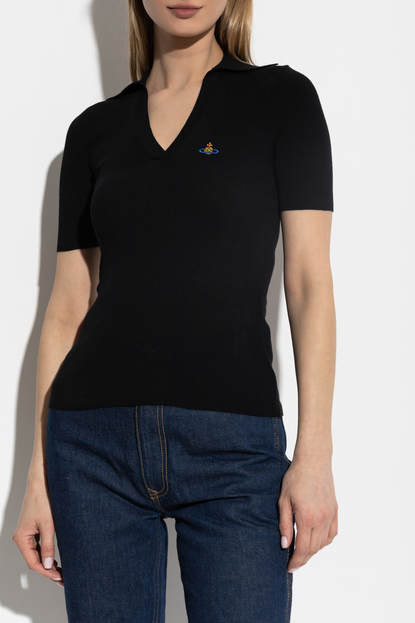 Black Polo with logo Vivienne Westwood - Vitkac AS